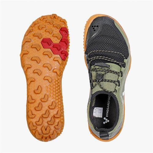 Vivobarefoot PRIMUS TRAIL SG Trailschoenen Dames Olijfgroen | RNKGUHM-57