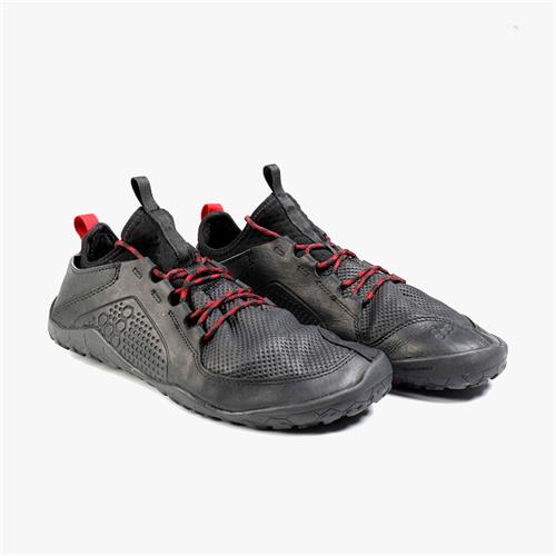 Vivobarefoot PRIMUS TREK Wandelschoenen Heren Zwart | IQJVGLU-05