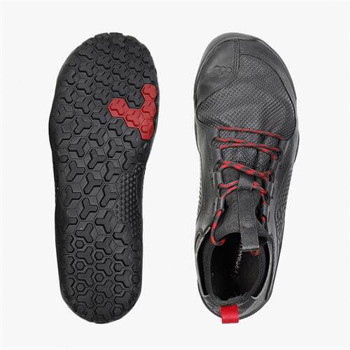 Vivobarefoot PRIMUS TREK Wandelschoenen Heren Zwart | IQJVGLU-05