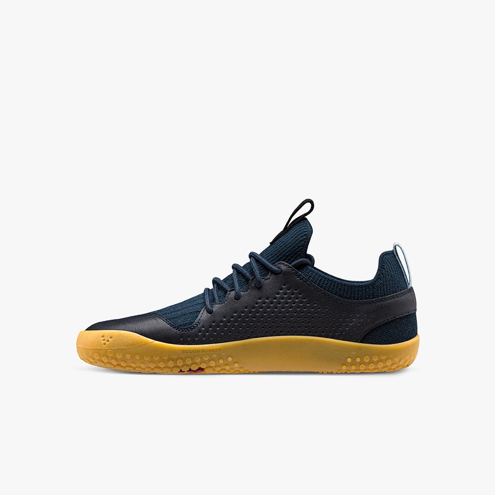 Vivobarefoot Primus Knit II Sneakers Kinderen Black/Navy | APLHVEY-79