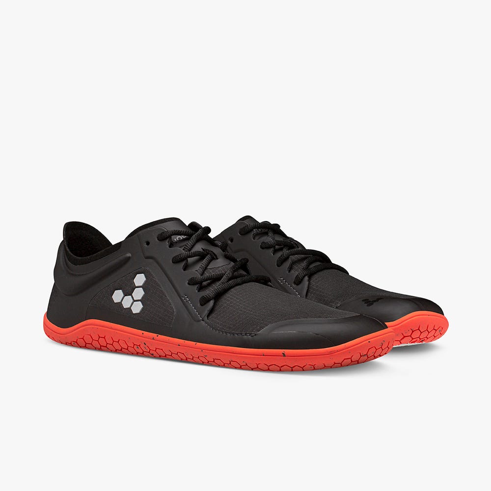 Vivobarefoot Primus Lite III All Weather Loopschoenen Dames Obsidian/Orange | NQUODTK-82