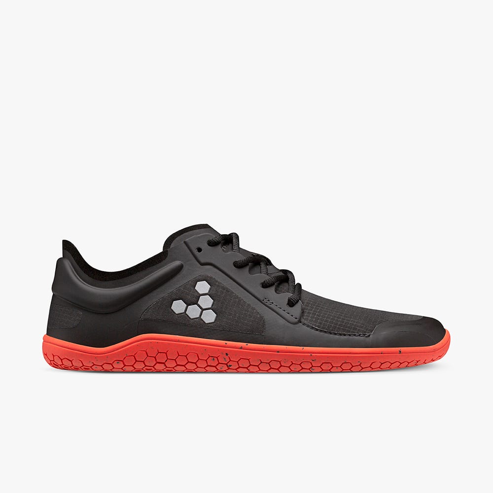 Vivobarefoot Primus Lite III All Weather Loopschoenen Dames Obsidian/Orange | NQUODTK-82