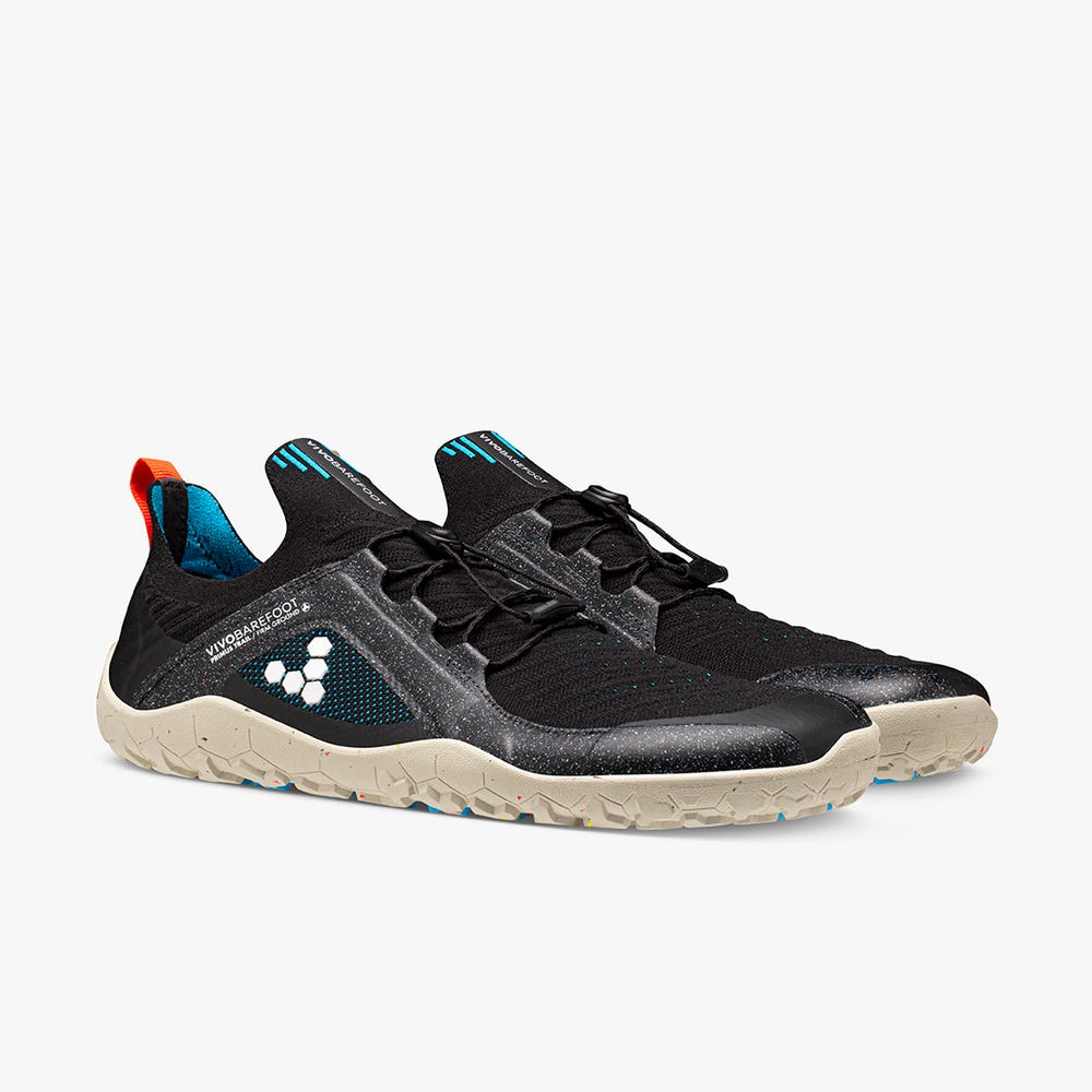 Vivobarefoot Primus Trail Knit FG Finisterre Trailschoenen Dames Obsidian | KOYNJAS-30