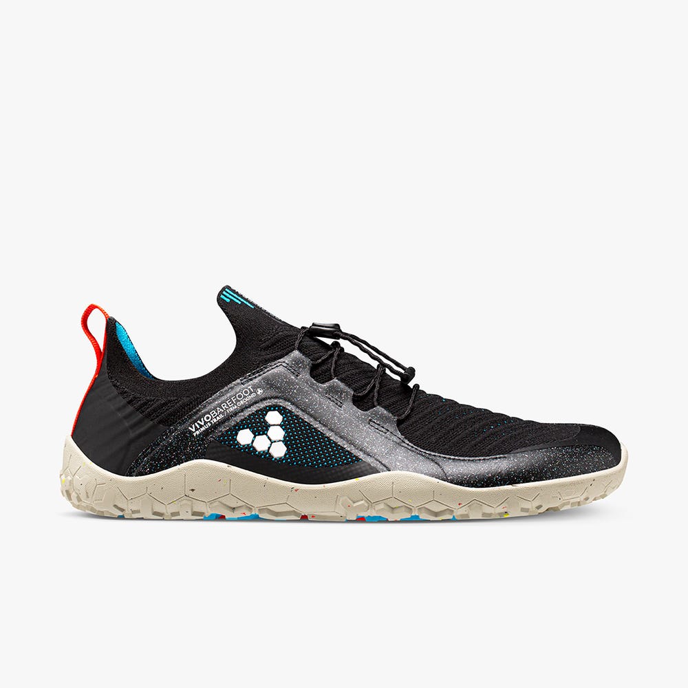 Vivobarefoot Primus Trail Knit FG Finisterre Trailschoenen Dames Obsidian | KOYNJAS-30