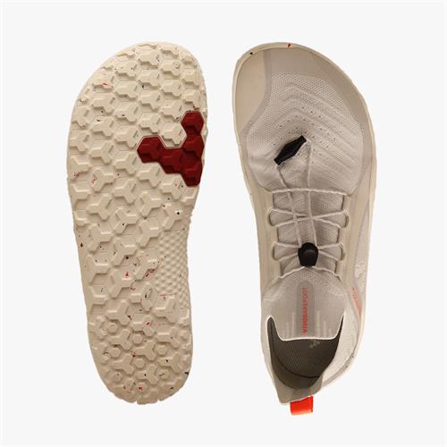 Vivobarefoot Primus Trail Knit FG Trailrunningschoenen Dames Grijs | DQFRTNK-18