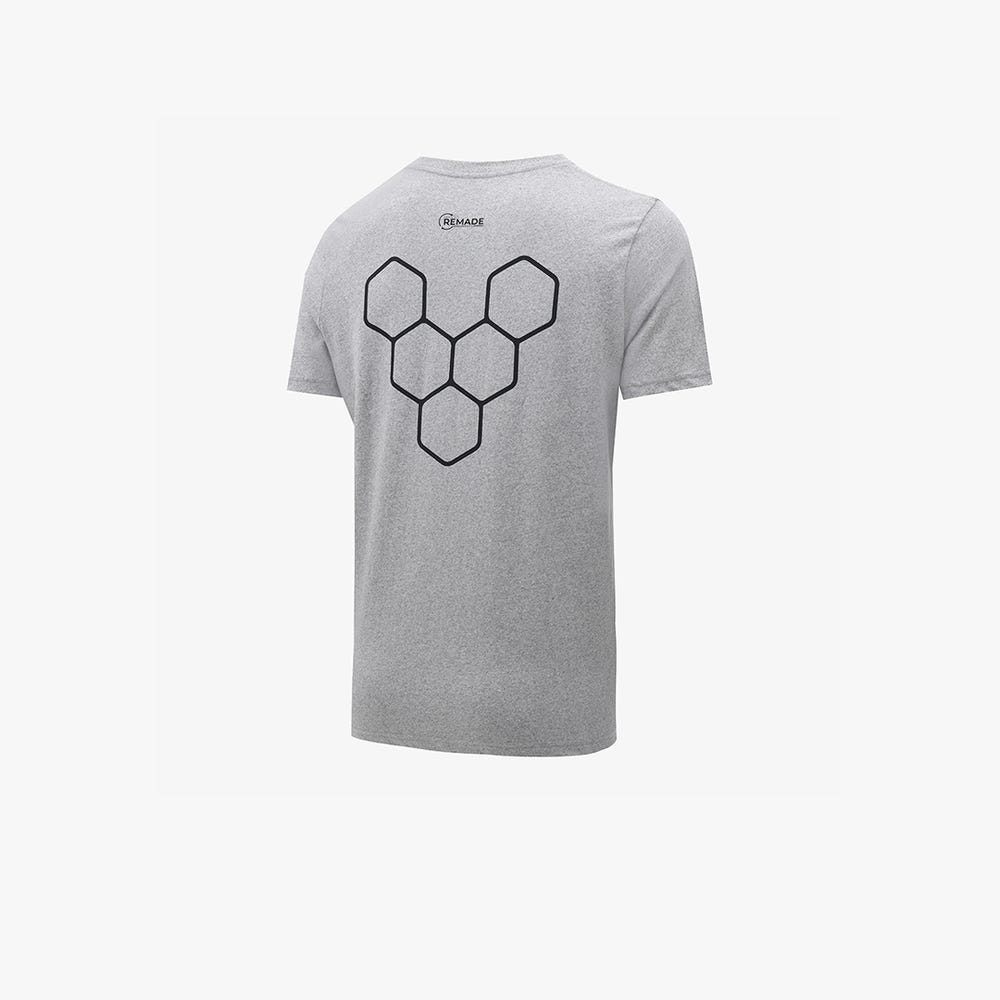 Vivobarefoot Rapanui Naturally Coloured T-Shirts Heren Grijs | ZROHUVQ-25