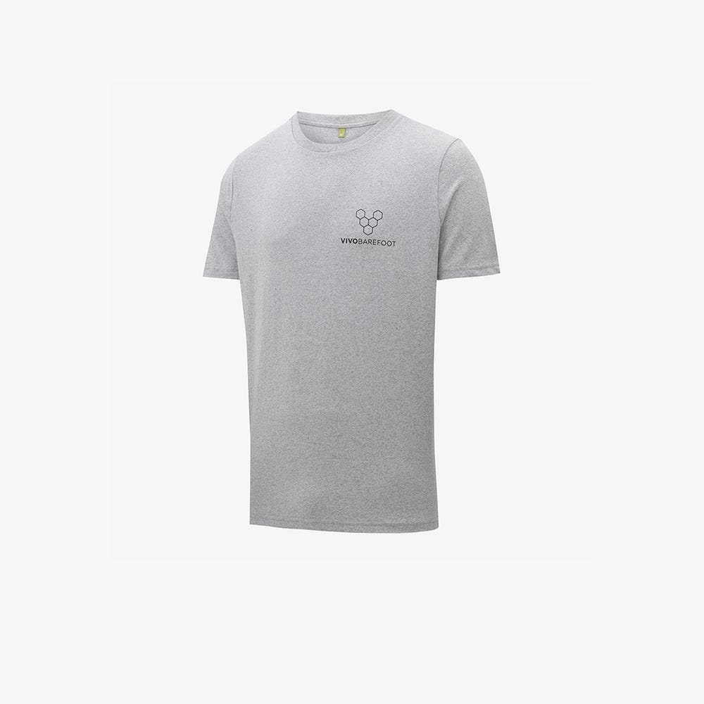 Vivobarefoot Rapanui Naturally Coloured T-Shirts Heren Grijs | ZROHUVQ-25