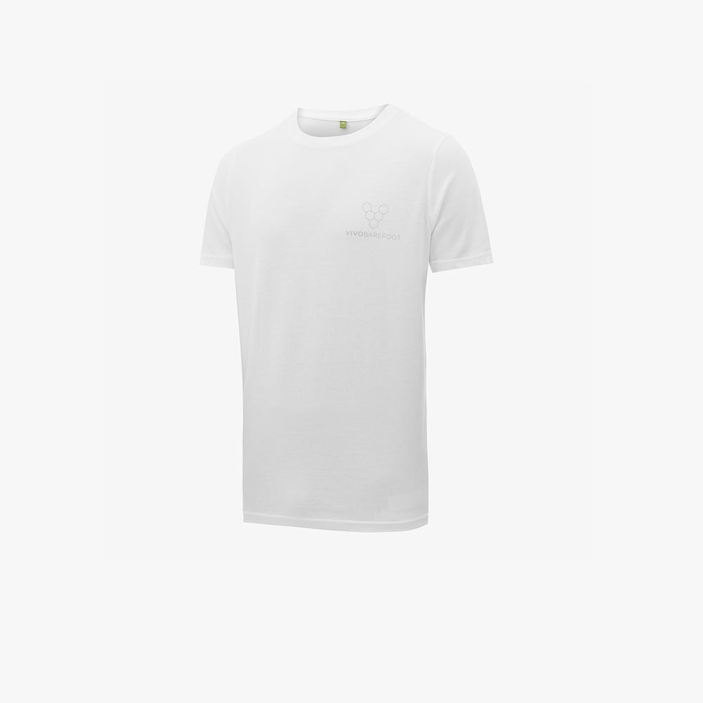 Vivobarefoot Rapanui T-Shirts Heren Wit | TSYKRFQ-06