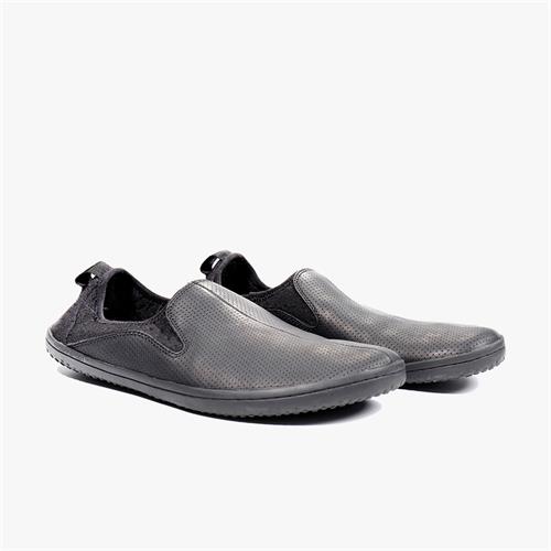 Vivobarefoot SLYDE Slip On Heren Zwart | LOQVWTB-94