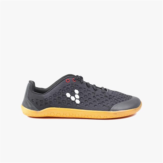 Vivobarefoot STEALTH 2 Loopschoenen Dames Black/Orange | UFZRBGQ-69