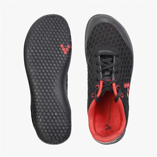 Vivobarefoot STEALTH 2 Loopschoenen Dames Black/Red | ZJCHNGD-83