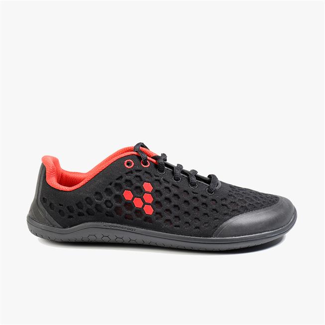 Vivobarefoot STEALTH 2 Loopschoenen Dames Black/Red | ZJCHNGD-83