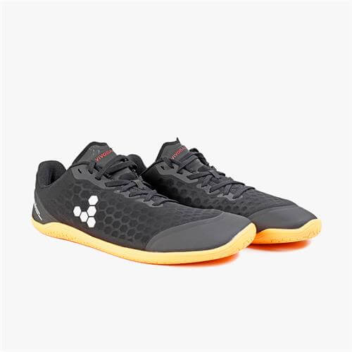 Vivobarefoot STEALTH III Loopschoenen Heren Black/Orange | ZEPCIAF-47