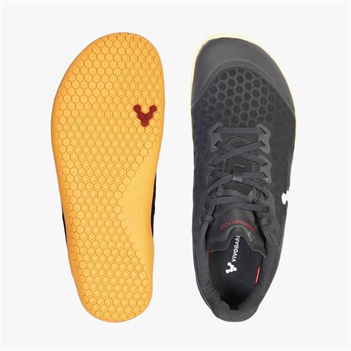 Vivobarefoot STEALTH III Loopschoenen Heren Black/Orange | ZEPCIAF-47