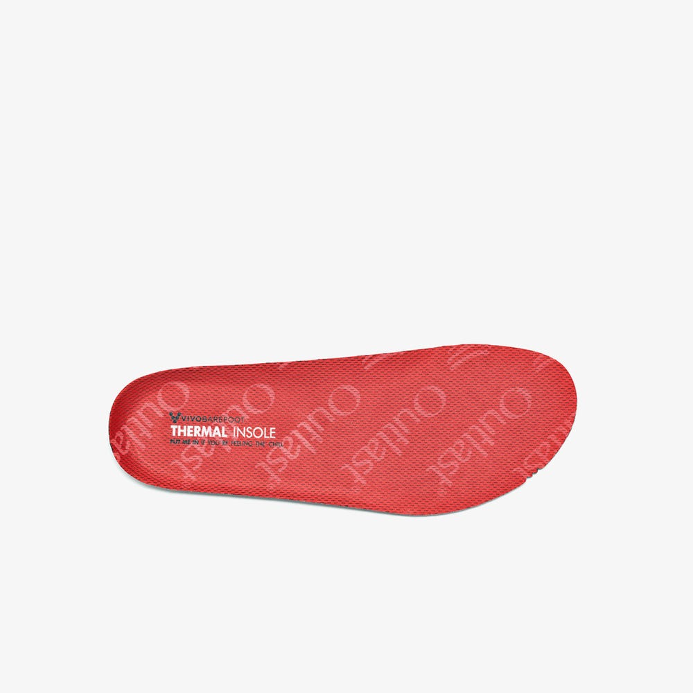 Vivobarefoot Thermal Inlegzolen Kinderen Rood | JNCMLAQ-98