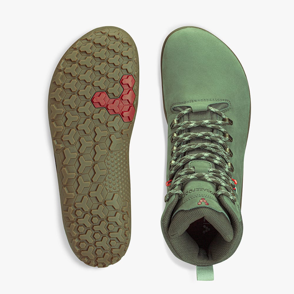 Vivobarefoot Tracker II Fg Wandellaarzen Heren Bruin Groen | UWDANHQ-53