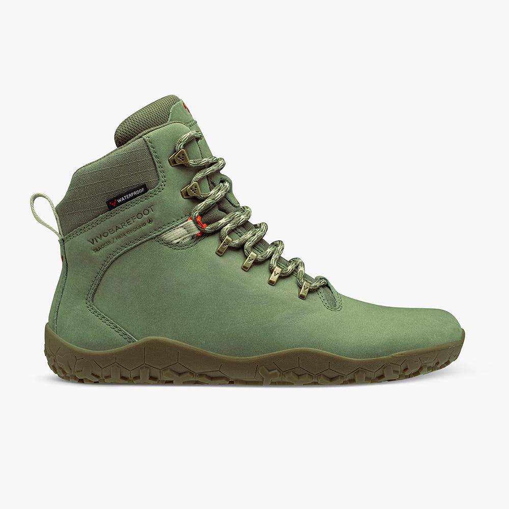 Vivobarefoot Tracker II Fg Wandellaarzen Heren Bruin Groen | UWDANHQ-53