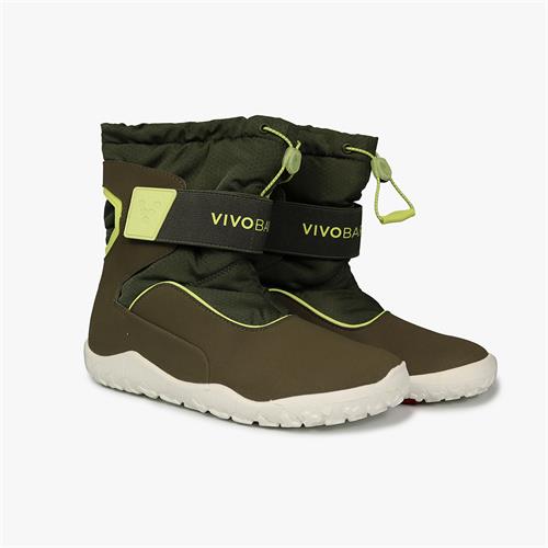 Vivobarefoot VIVO YETI JUNIOR Winterschoenen Kinderen Olijfgroen | SEPMTAU-85