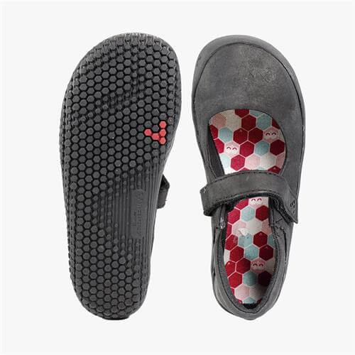 Vivobarefoot WYN Mary Jane Schoenen Kinderen Zwart | ODTIUXL-82