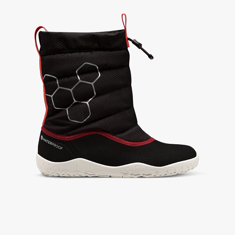 Vivobarefoot Lumi Winterschoenen Kinderen Obsidian | PMBWDEZ-51