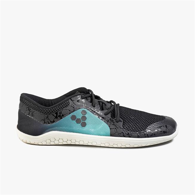 Vivobarefoot PRIMUS LITE Loopschoenen Dames Black/Mint/Green | UHCDVTX-06