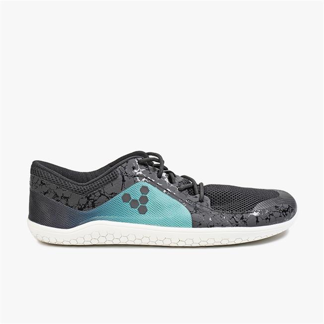 Vivobarefoot PRIMUS LITE Loopschoenen Heren Black/Mint/Green | YXPWGAV-85